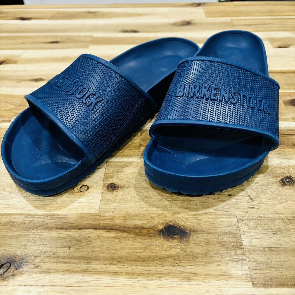 Birkenstock Navy Blue Slide Sandals